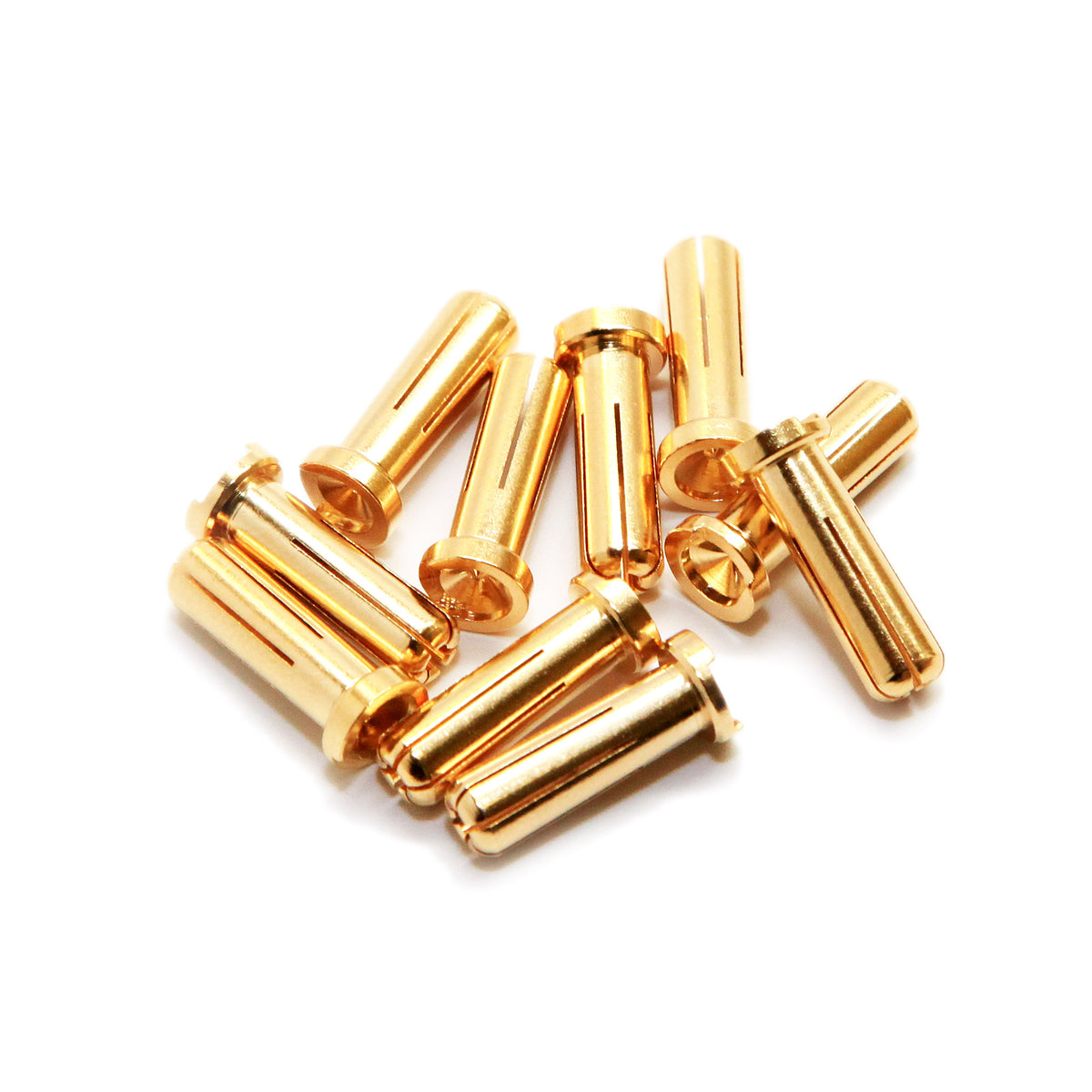 Maclan Racing - MAX CURRENT 5mm Gold Bullet Connectors (10 pcs)
